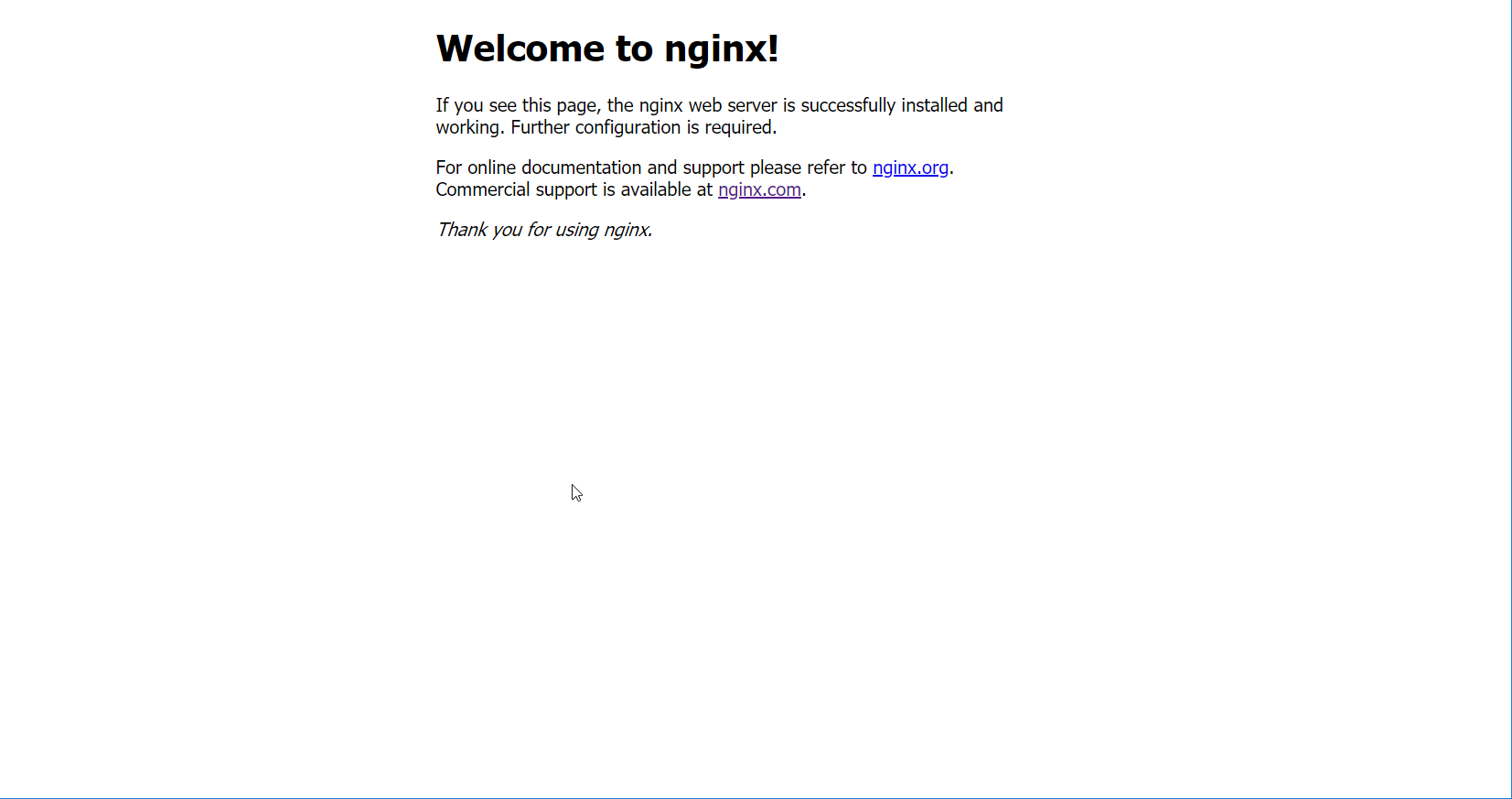 Welcome to nginx!